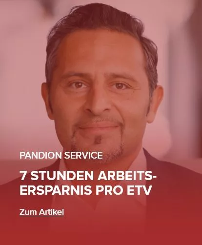 Pandion Service - 7 Stunden Arbeitsersparnis pro ETV